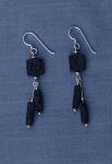 Black Lava Earrings