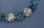 Chrysocolla Disc Necklace